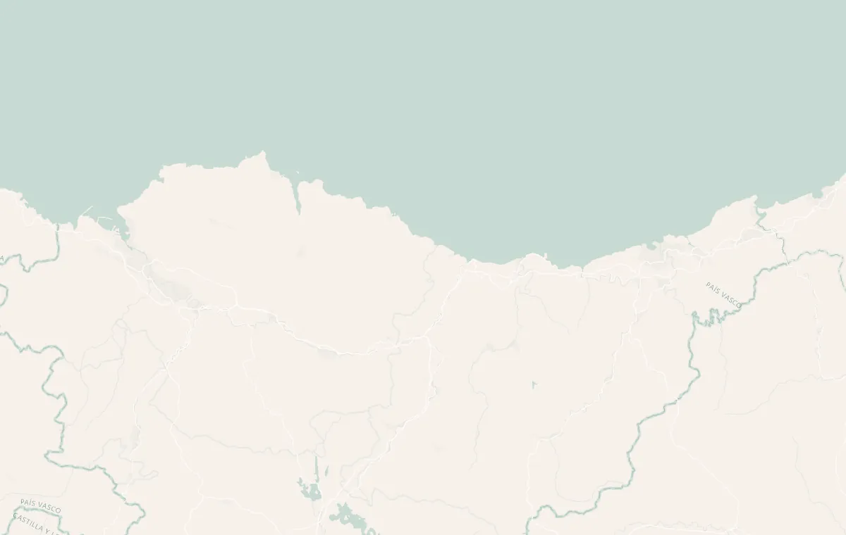 Route map of the Basque Country food tour: San Sebastián, Astigarraga, Getaria and Bilbao