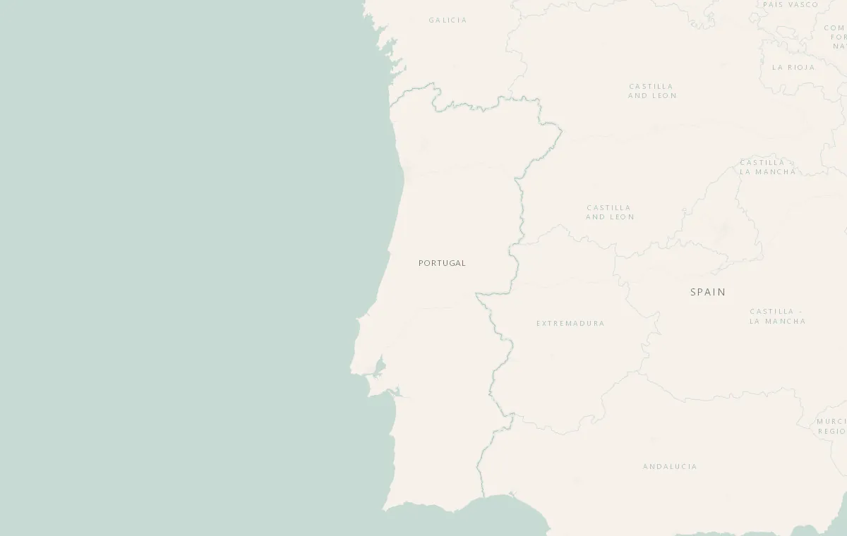 Route map of the Portugal food tour: Lisbon, Porto, Pinhão and Douro Valley